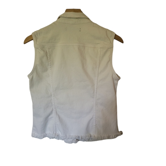 Max Jeans Sleeveless Vest Raw Jem Size Small - Picture 2 of 6